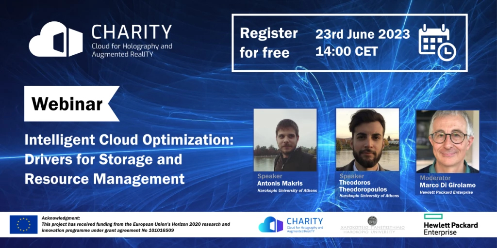 CHARITY project - Webinar - Intelligent Cloud Optimization Drivers for Storage and Resource Management