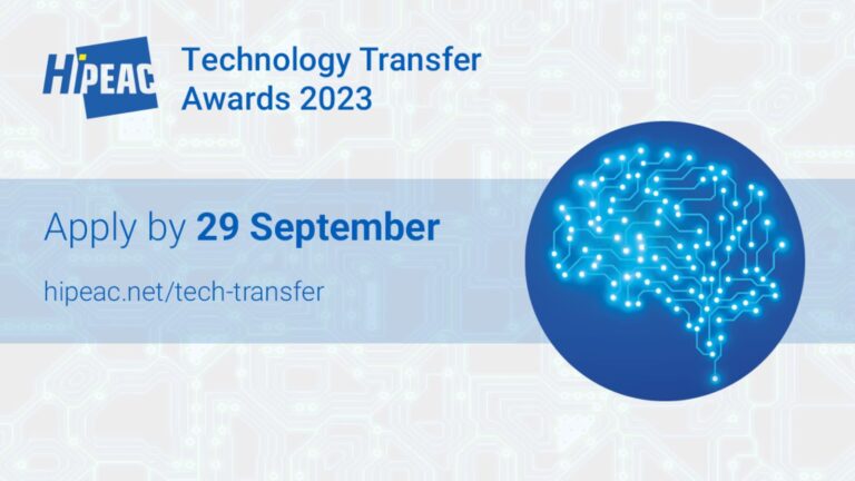 HiPEAC Technology Transfer Awards open for applications