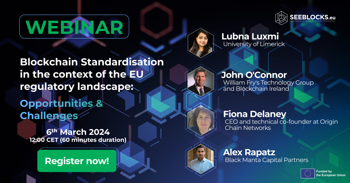 Blockchain Standardisation in the context of the EU regulatory landscape: Opportunities and Challenges
