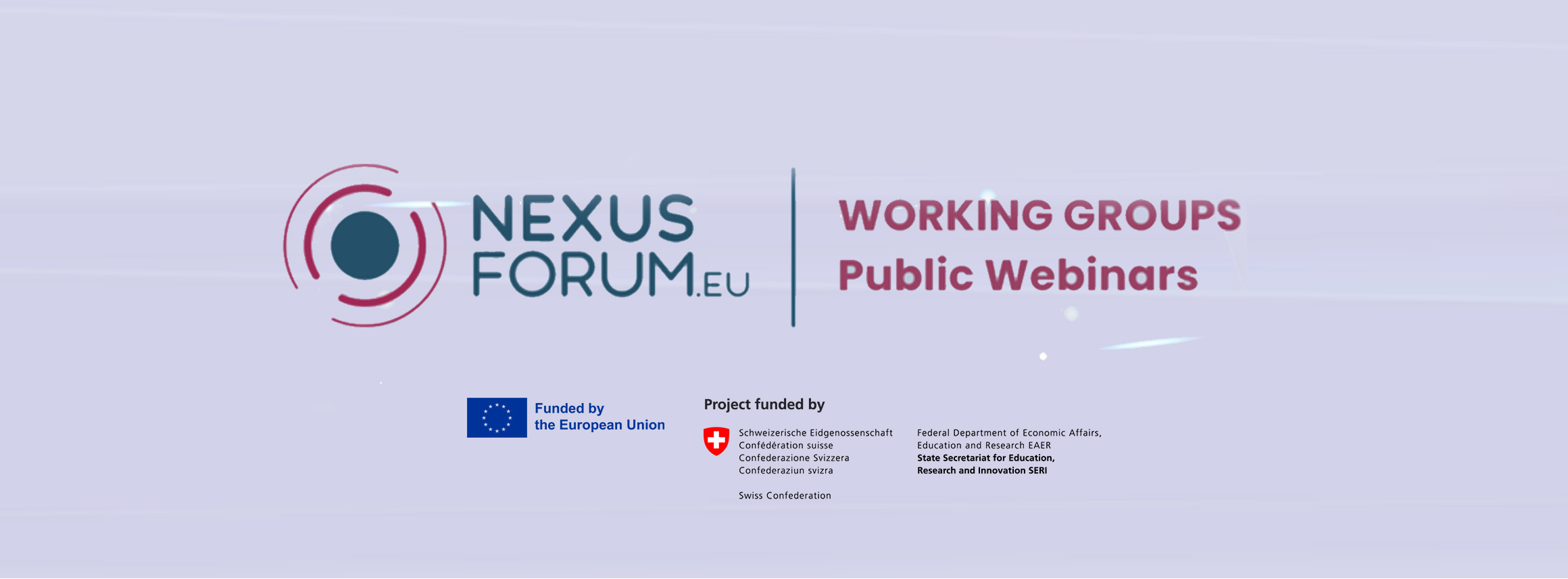 Nexus Forum Working Groups Webinar